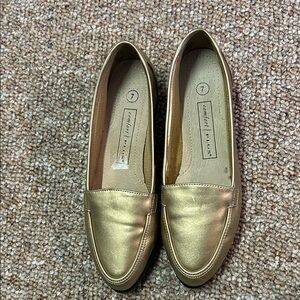 comfort plus by Predictions Metallic Gold Slip-On Loafers